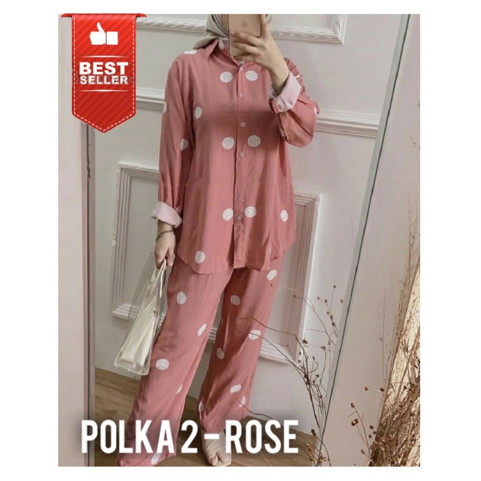 FELLO ONE SET  ONE SET RAYON  ONE SET PAJAMAS  STELAN WANITA -03 2