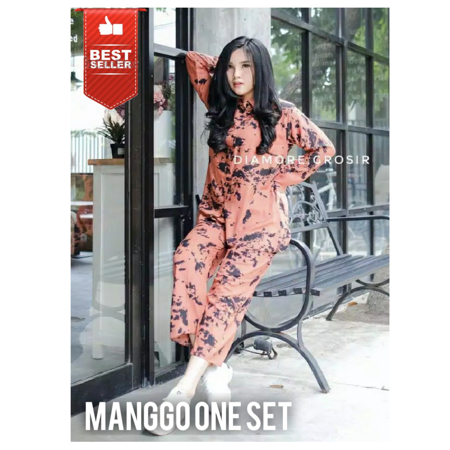 FELLO ONE SET  ONE SET RAYON  ONE SET PAJAMAS  STELAN WANITA -03 4