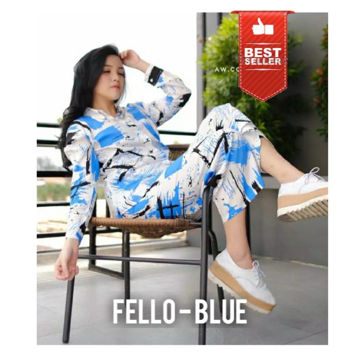 FELLO ONE SET  ONE SET RAYON  ONE SET PAJAMAS  STELAN WANITA-01 4