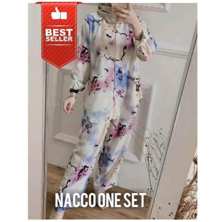 FELLO ONE SET  ONE SET RAYON  ONE SET PAJAMAS  STELAN WANITA - 02 2