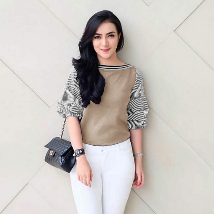 FENITA STRIP MOCCA TOP