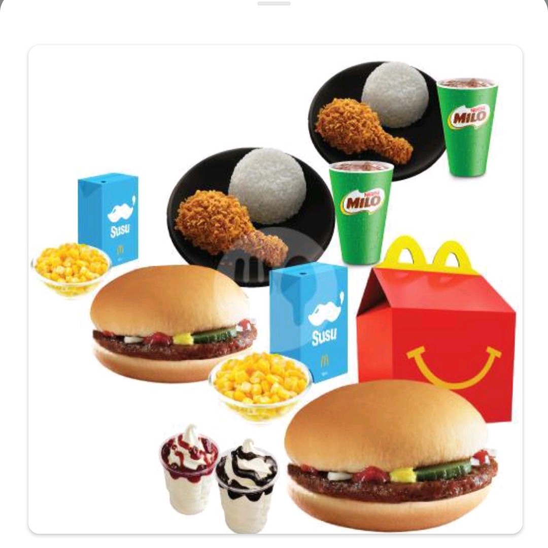 Family Time Berempat Happy Meal Beef Burger