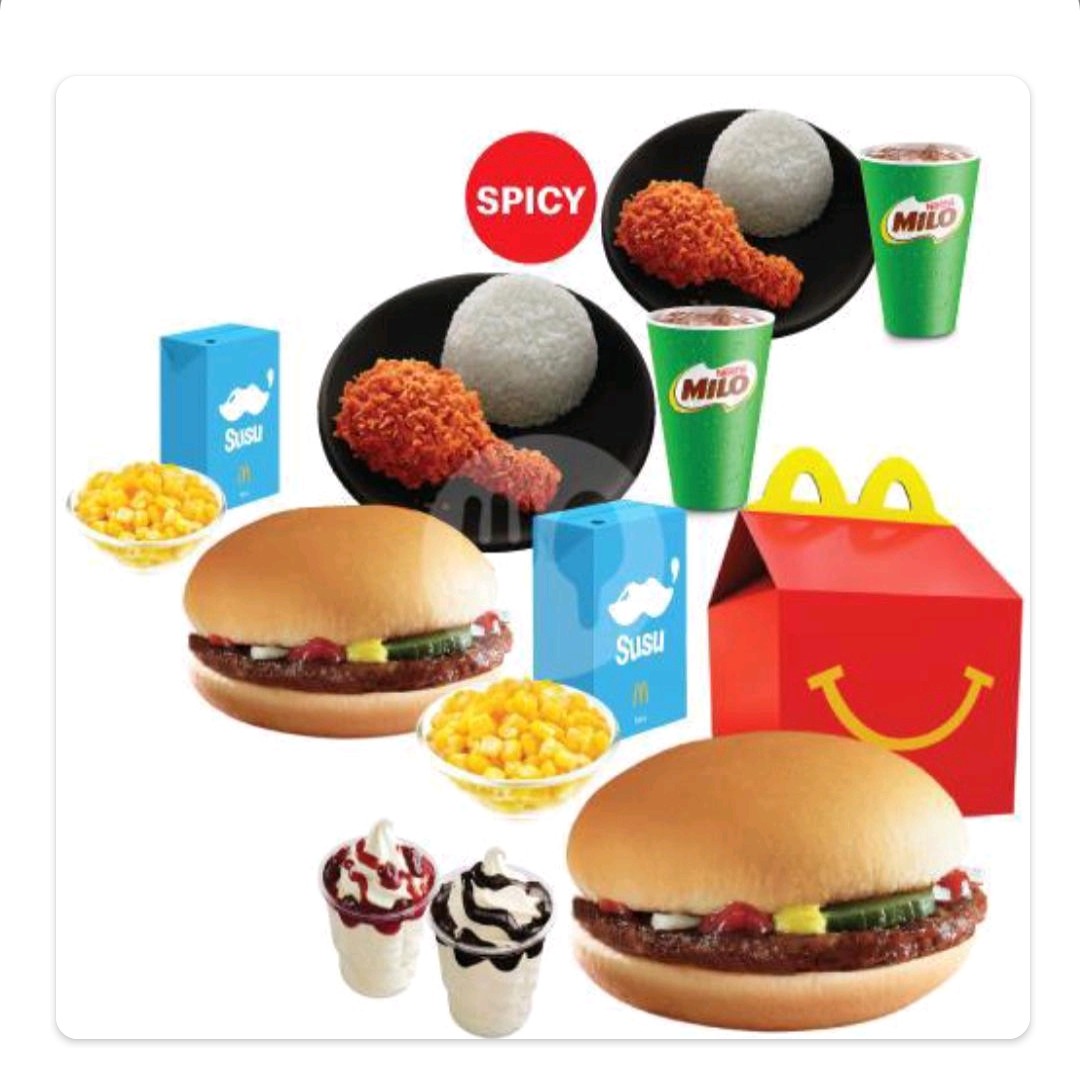 Family Time Berempat Happy Meal Beef Burger