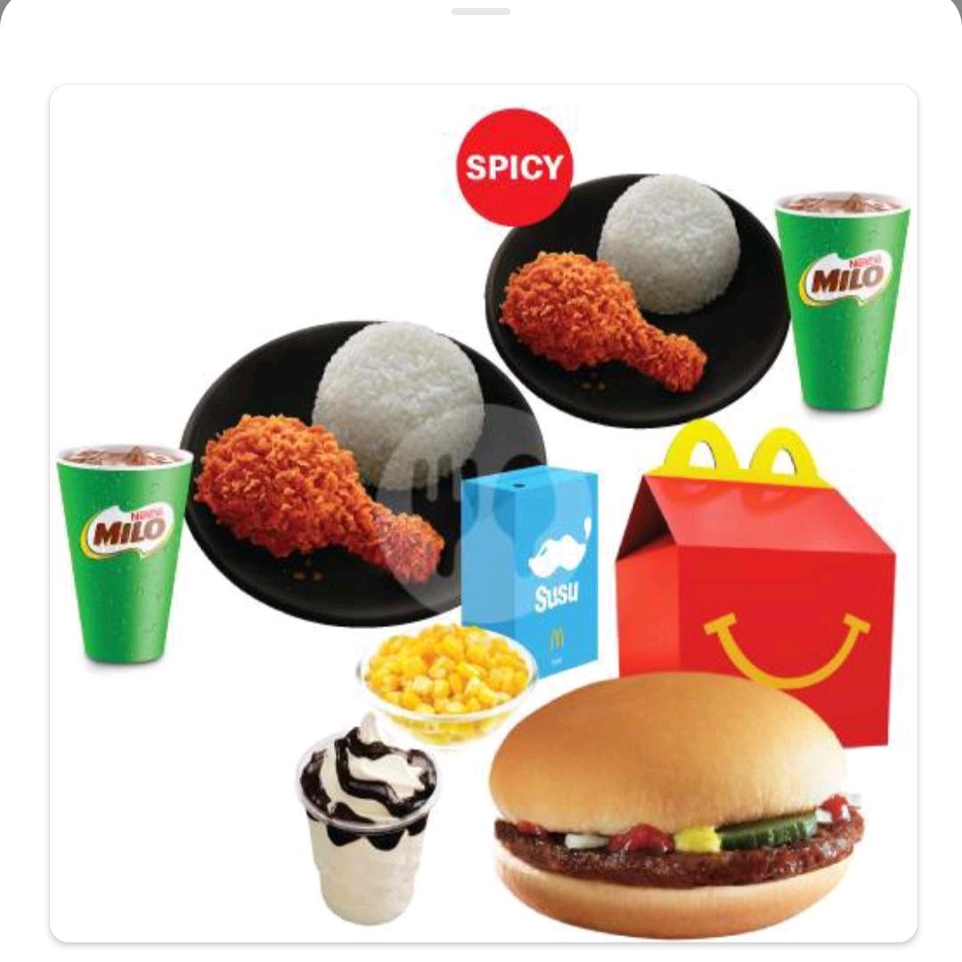 Family Time Bertiga Happy Meal Beef Burger