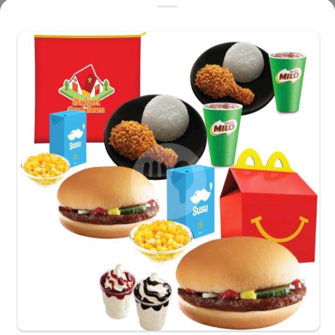 Family Weekend Berempat Happy Meal Beef Burger