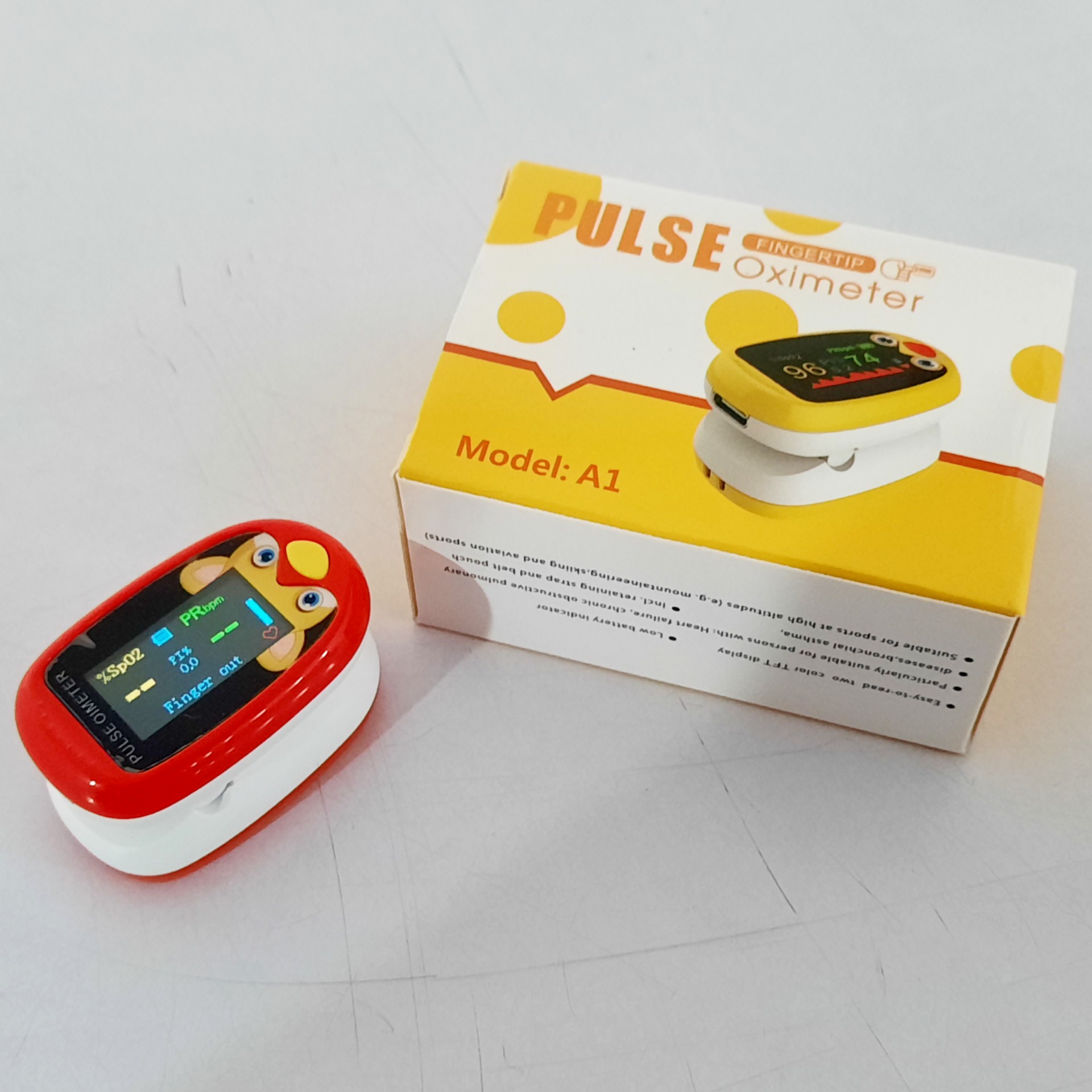 Fingertip Pulse Oximeter Anak Layar TFT 4 Warna 3