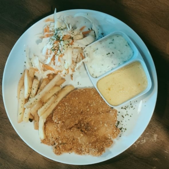 Fish n Chips Cheese Sauce