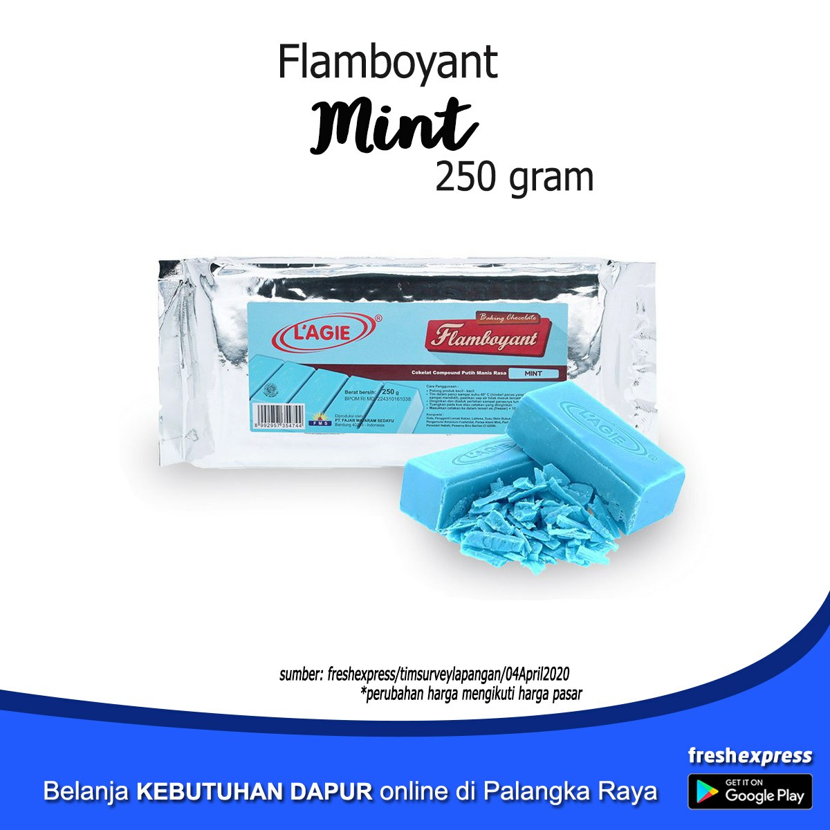 Cokelat Batang Flamboyant - Mint 250 Gram