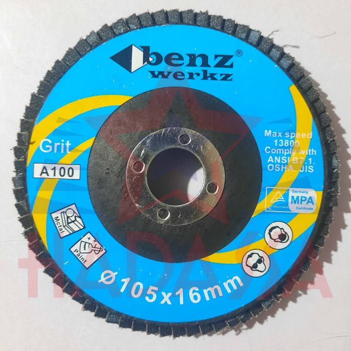 Flap Disc 105x16mm Benz GRT A100 4