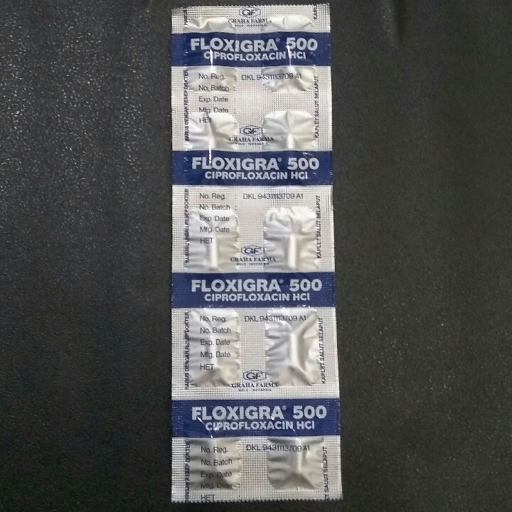 Floxigra 500mg Tablet Atau Ciprofloxacin