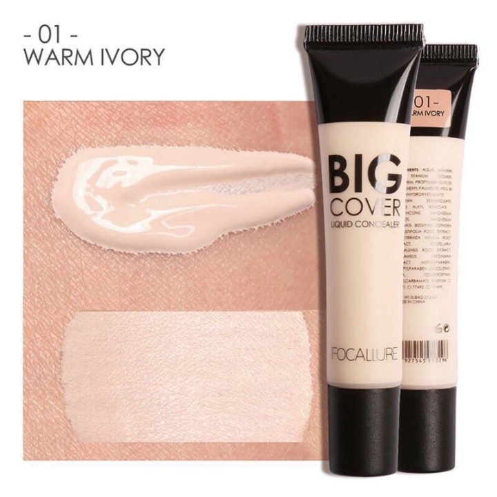 Focallure big cover liquid concealer  4