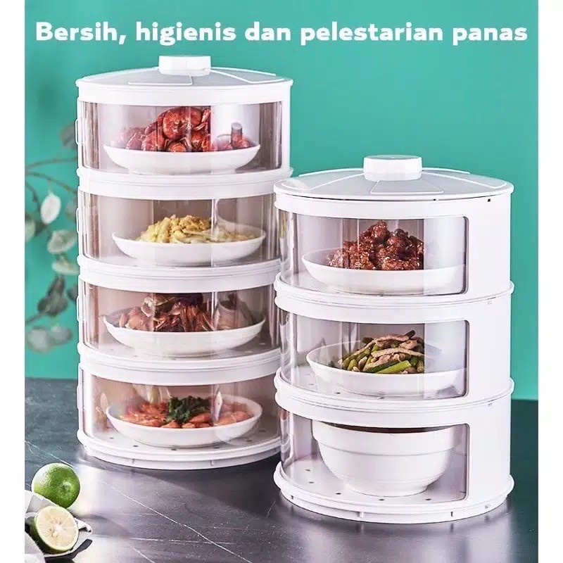 Food Storage 4 Layer  Rak Penyimpanan Makanan Tudung Saji 4 Tingkat 2