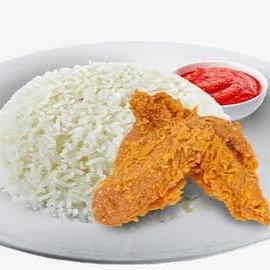 Fried Chicken Sayap Pakai Nasi