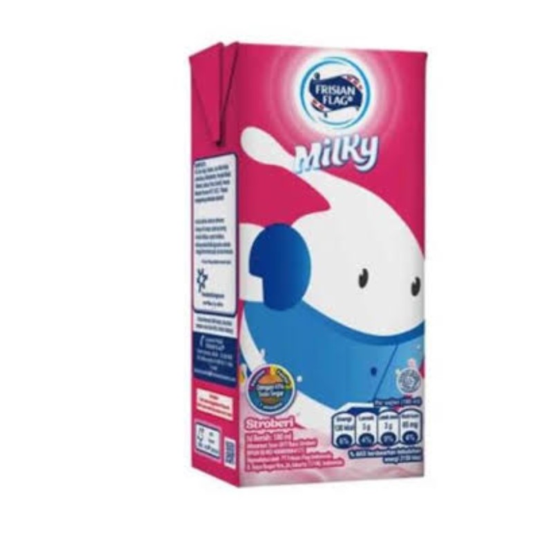 Frisian Flag Milky Rasa Stroberi 180ml