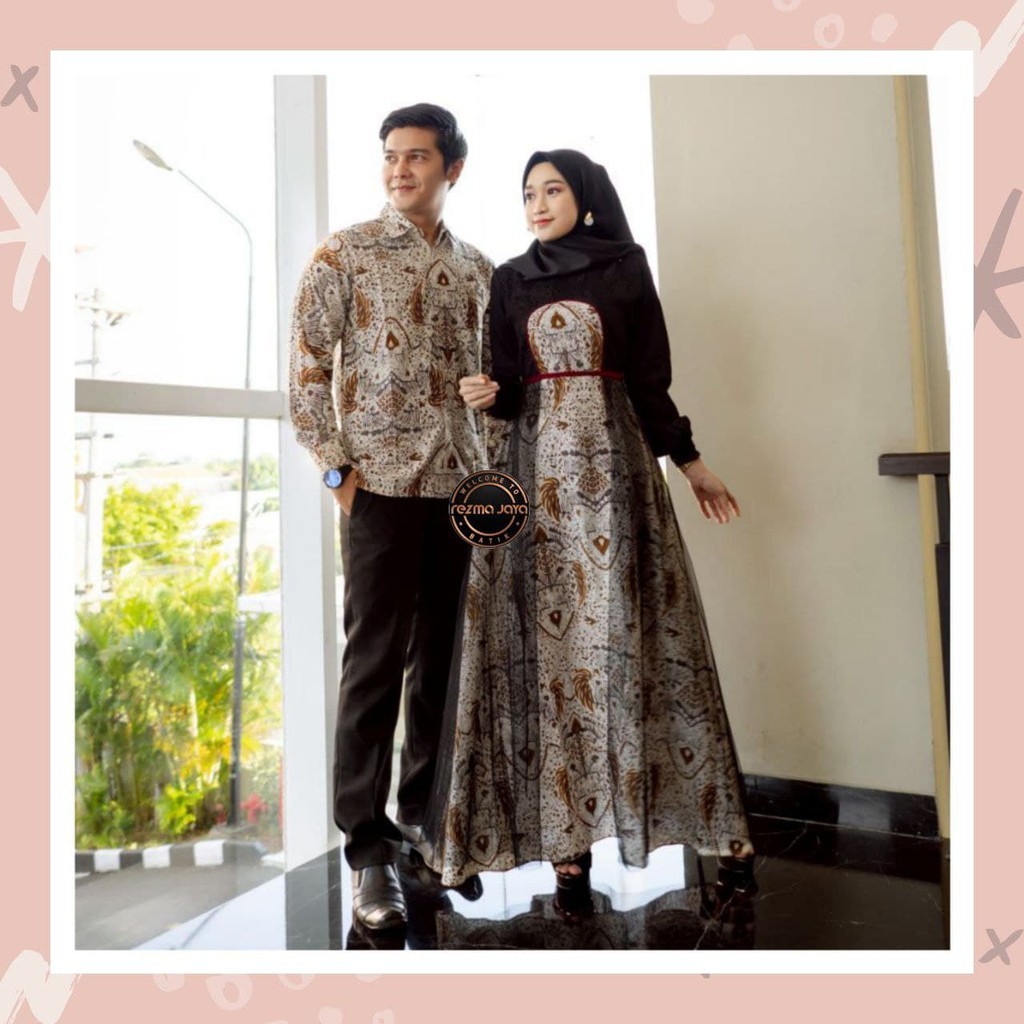 GAMIS BATIK TIARA-SizeS Lebar Dada 90cm PB 140cmM Lebar Dada 96