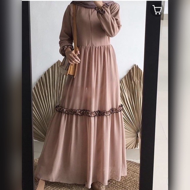 GAMIS FEBRINA REMPEL WIRU DRESS BUSUI MOSCREPE PREMIUM