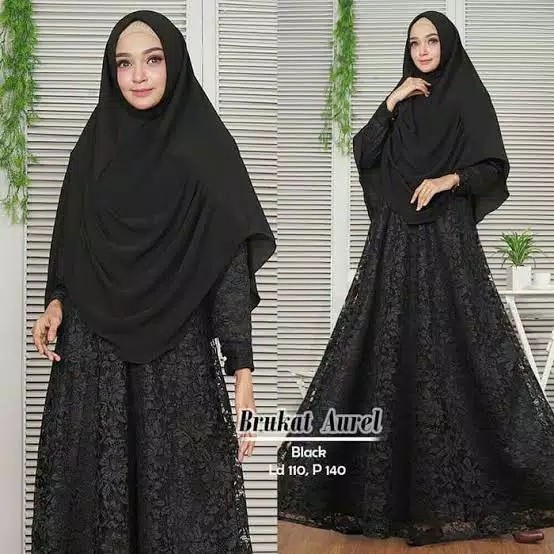 GAMIS KHALIFA KHALILA BROKAT KEBAYA DRESS PREMIUM