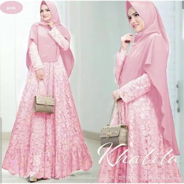 GAMIS KHALIFA KHALILA BROKAT KEBAYA DRESS PREMIUM 2