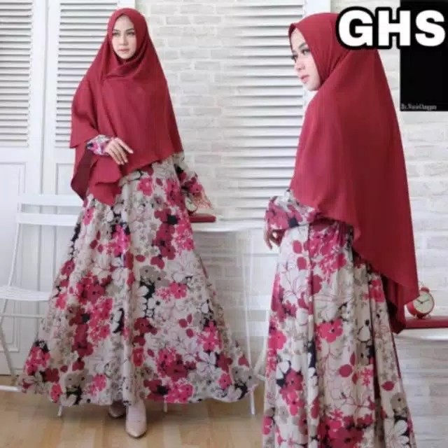 GAMIS MONALISA MOTIF CANTIK CAMPUR 3