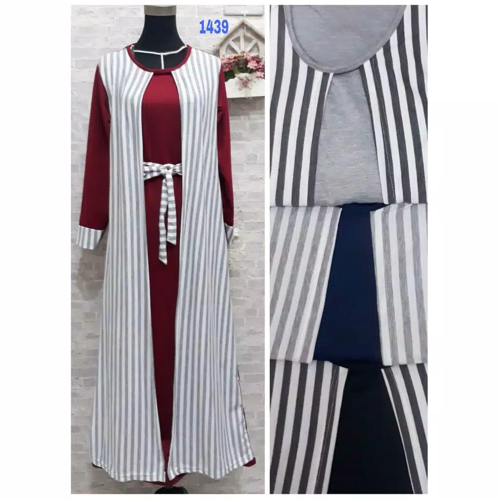 GAMIS ROMPI TALI SALUR KEKINIAN BAHAN ADEM CODE 1439