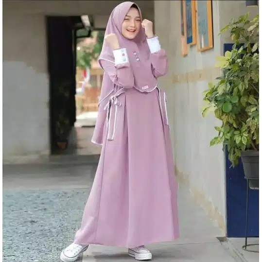 GARANSI TERMURAH  Nessa Syari  Gamis Set Khimar 2