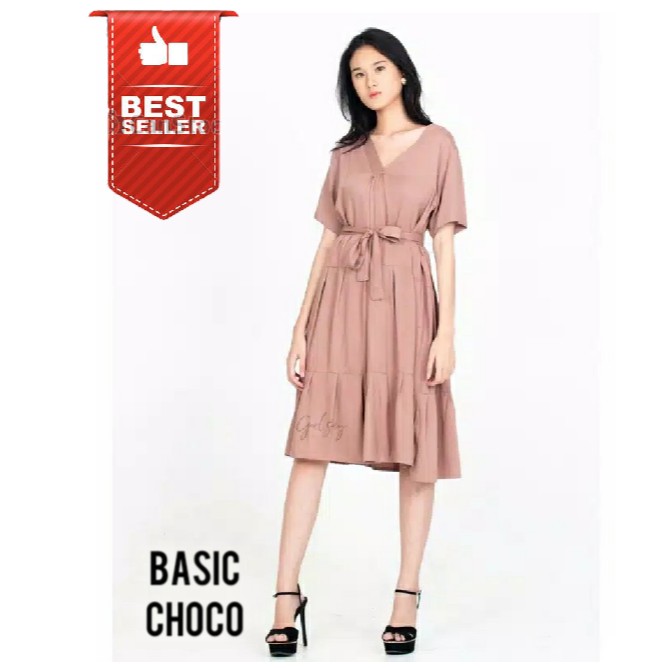 GELSEYROOMS  VICTORIA MIDI DRESS BASIC 3