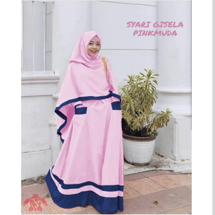 GISEL LIGHT PINK SYARI SET