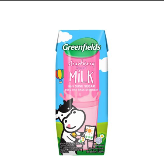 GREENFIELDS STRAWBERRY MILK 125ML