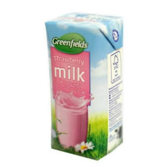 GREENFIELDS STRAWBERRY MILK 250ML