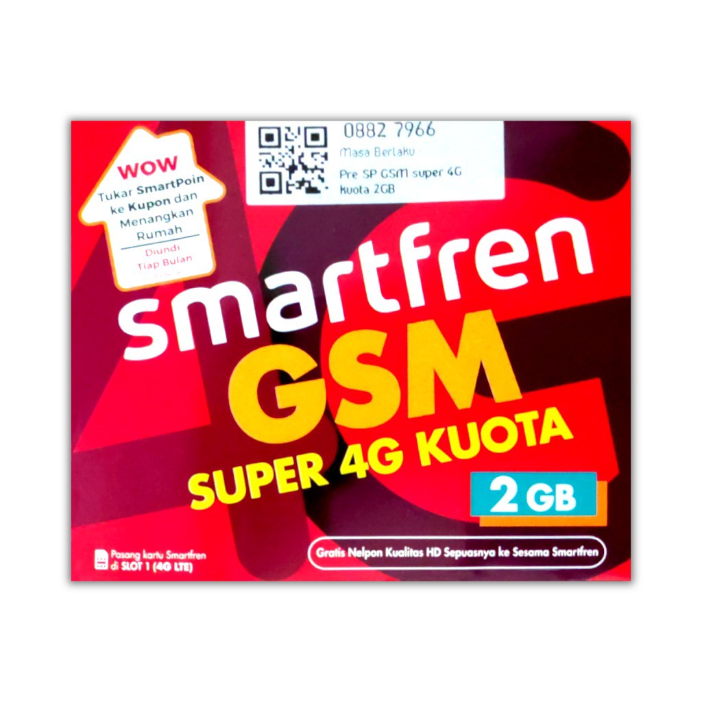 GROSIR KARTU PERDANA SMARTFREN 2GB  PAKET DATA KOUTA SMARTFREN