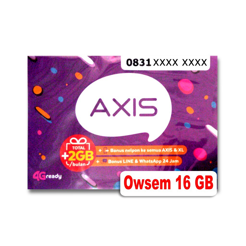 GROSIR Kartu Perdana Axis 16GB Nasional