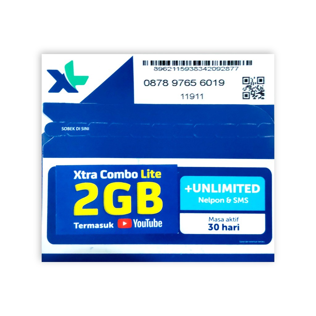 GROSIR Kartu XL Xtra Combo Lite 2GB l Paket Data Kuota XL