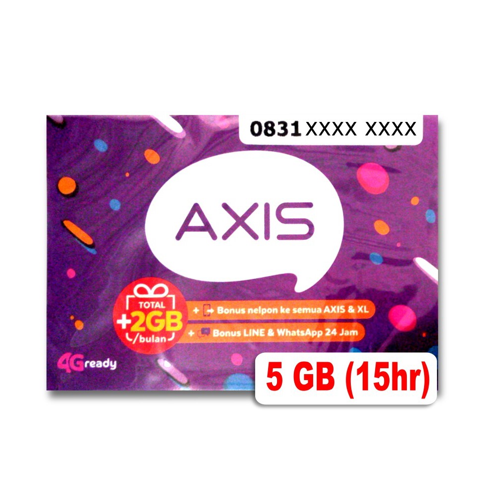 GROSIR Kartu perdana Axis 3GB Nasional dan 2GB Bonus West