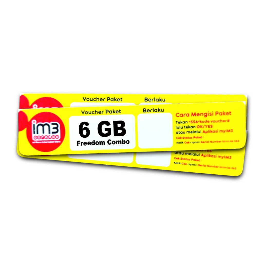 GROSIR Voucher Indosat 6GB Freedom Combo Khusus Sumatera