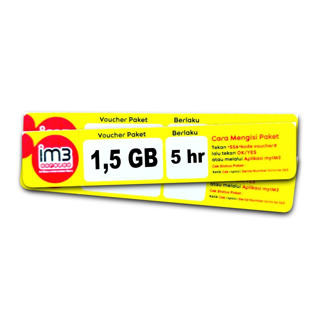 GROSIR Voucher Indosat Yellow 15 GB Masa Aktif 5 hari