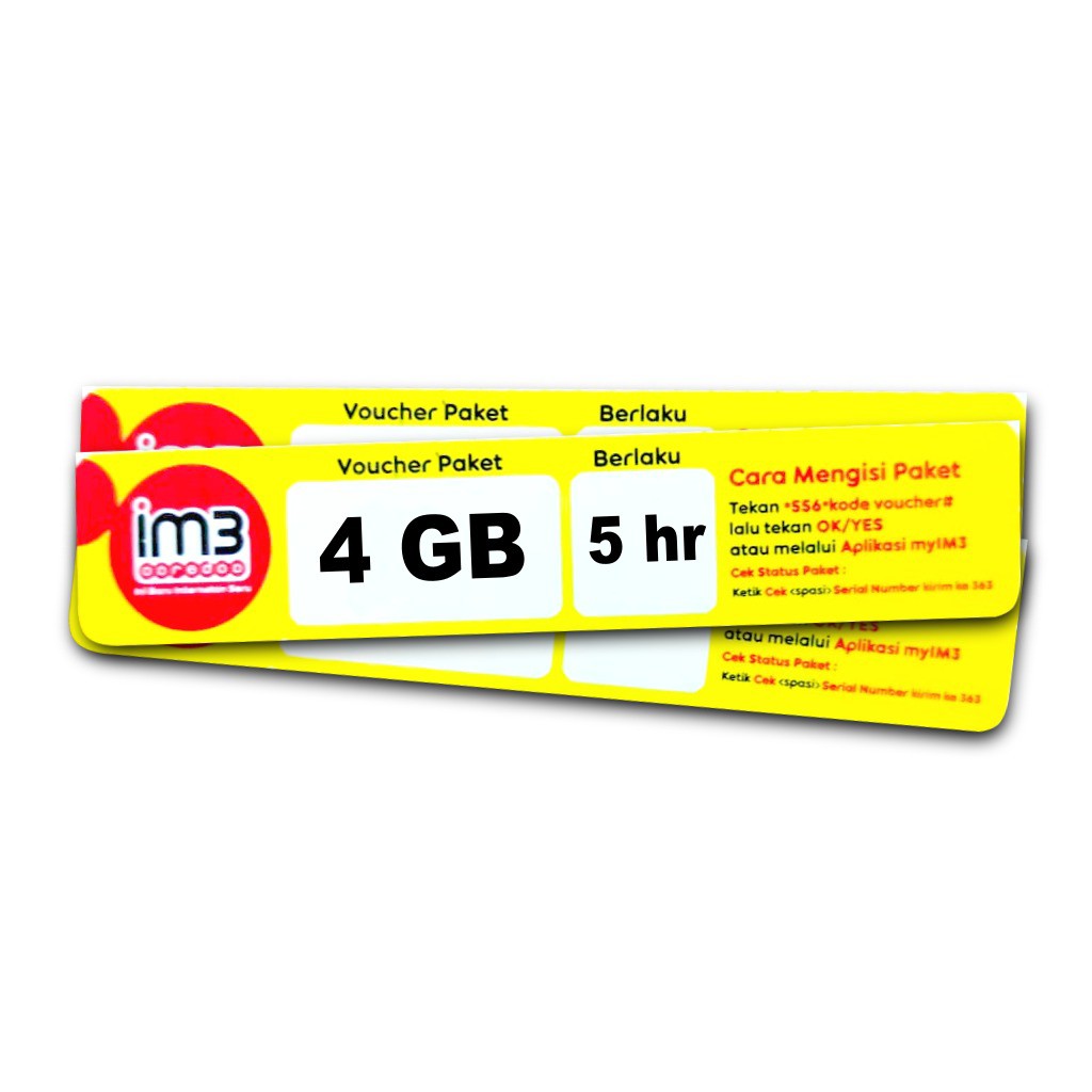 GROSIR Voucher Indosat Yellow 4GB Masa Aktif 5 hari