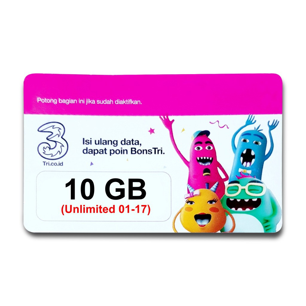 GROSIR Voucher Kuota Tri Aon 10GB Unlimited Lokal Sumbar