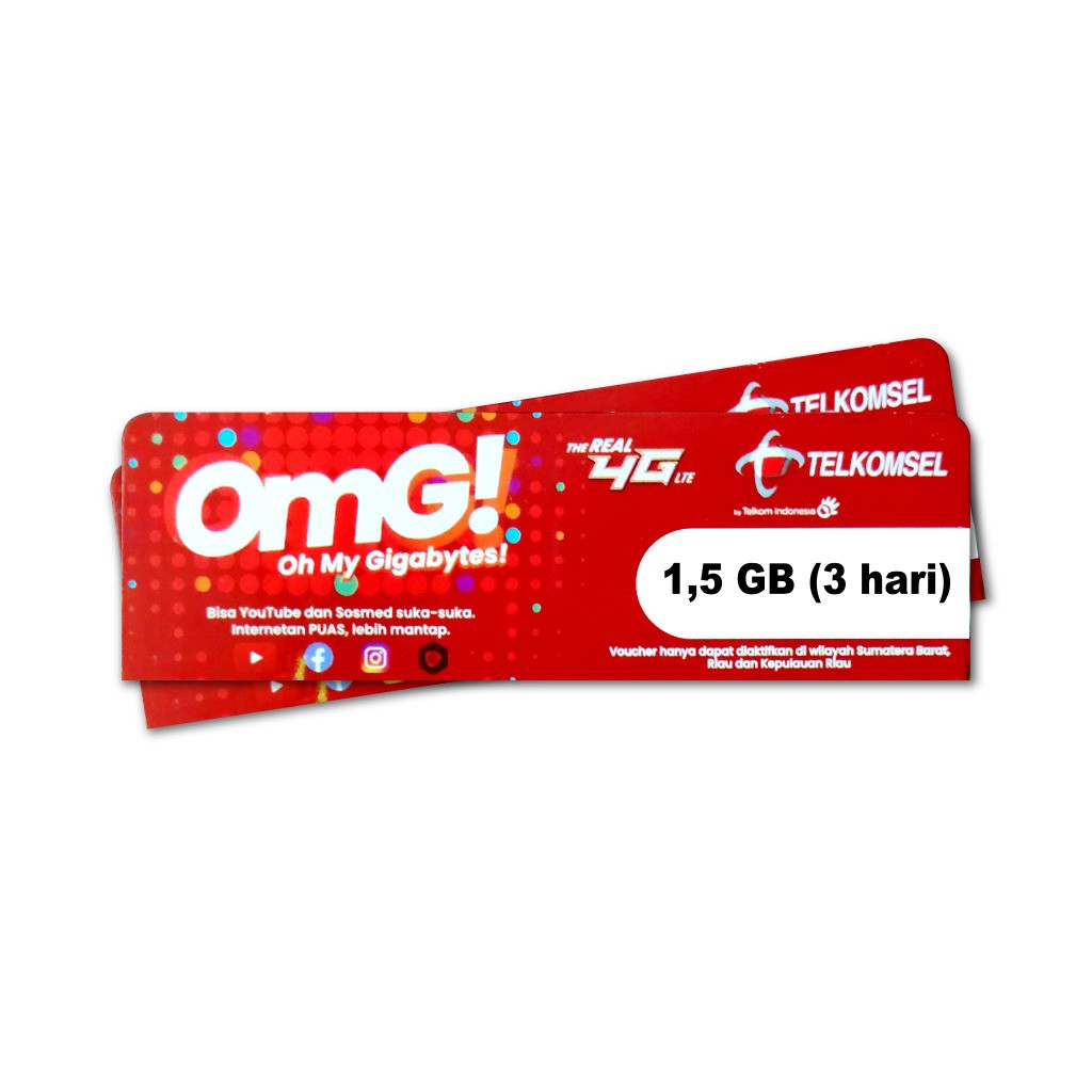 GROSIR Voucher Telkomsel 1GB plus 500mb 3hari