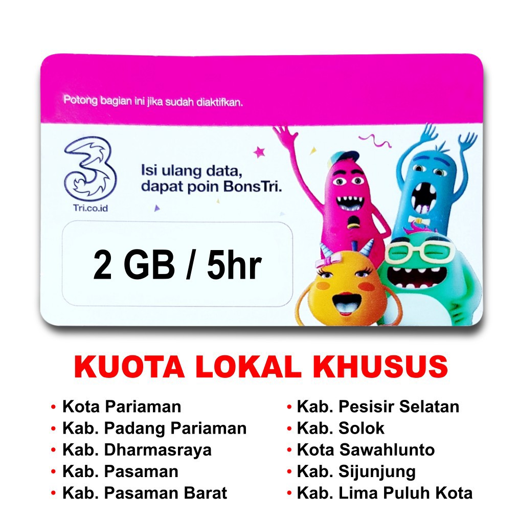 GROSIR Voucher Tri 2GB 5hari