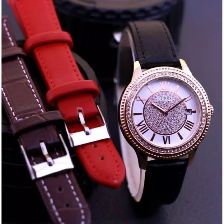 GS36 - Jam Tangan Guess Premium Hitam Rosegold 2