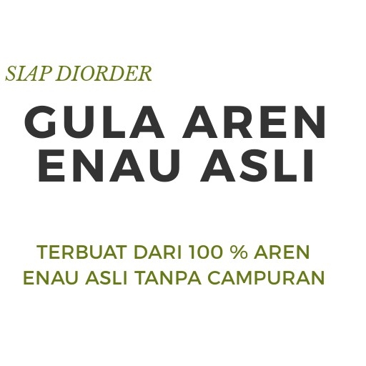 GULA AREN ASLI ENAU 4