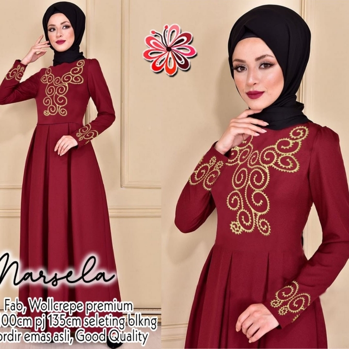 Gamis Bordir Marsela