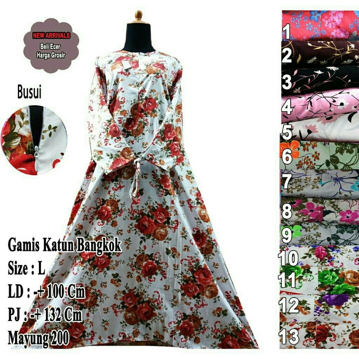 Gamis Katun Bangkok 01