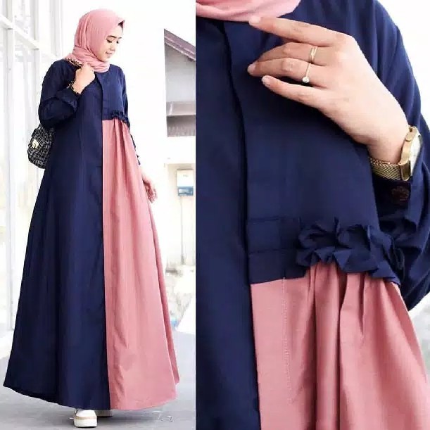 Gamis MOSCREPE Busui Nimas Maxi TERMURAH