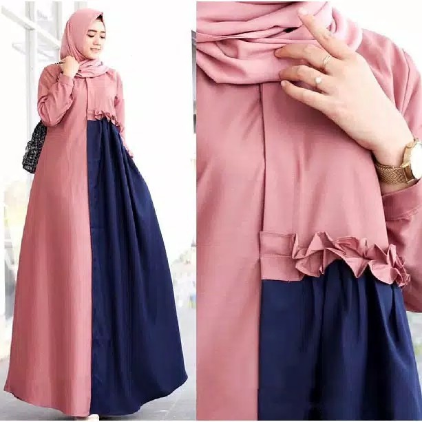 Gamis MOSCREPE Busui Nimas Maxi TERMURAH 2