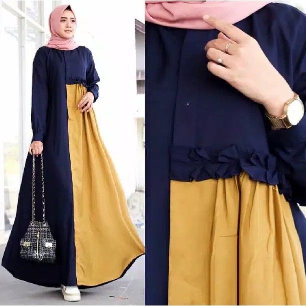 Gamis MOSCREPE Busui Nimas Maxi TERMURAH 4