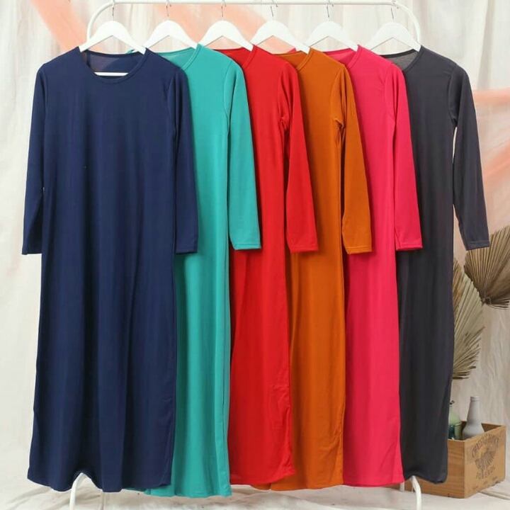 Gamis Ob Warna Bahan Spandek