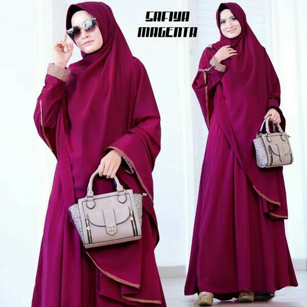 Gamis Syari MS07 Magenta