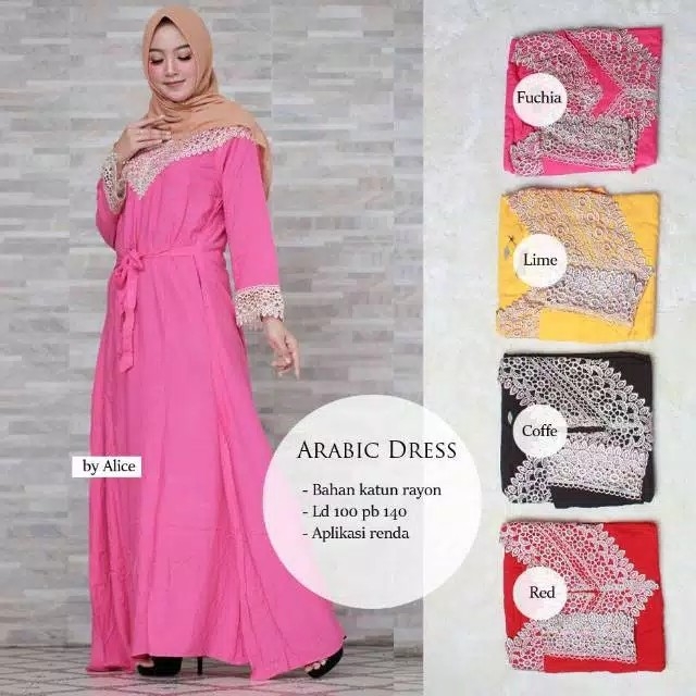 Gamis arabic ori mat catton rayon 3