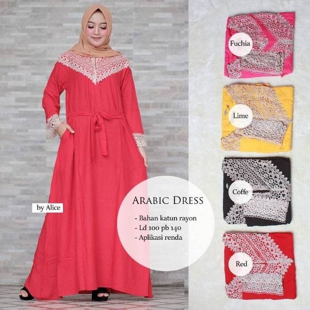 Gamis arabic ori mat catton rayon 4